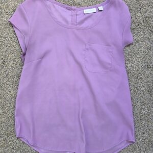 New York & Company Light Purple Blouse